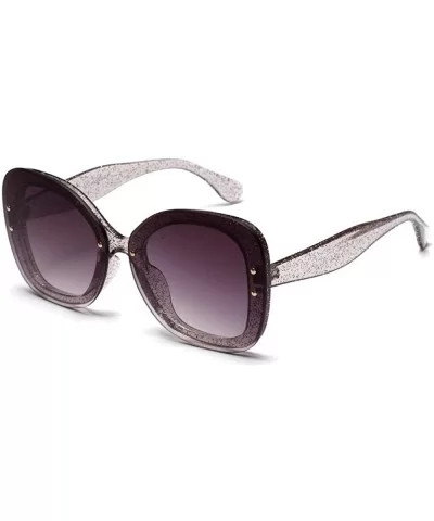 Large Frame Transparent Glitter Sunglasses Exquisite Sunglasses American Popular Women'S Delicate Sunglasses - CE18UXA0E7M $2...