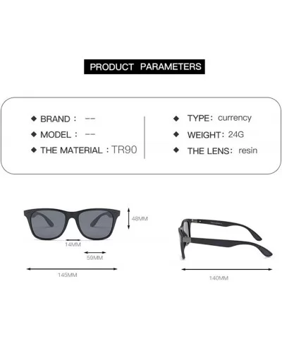 TR90 Spectacle Frame TAC1.1 Polarized Sunglasses Men's Cycling Driving Sunglasses - Sand Black Grey C1 - CW1905RSKCR $24.56 S...