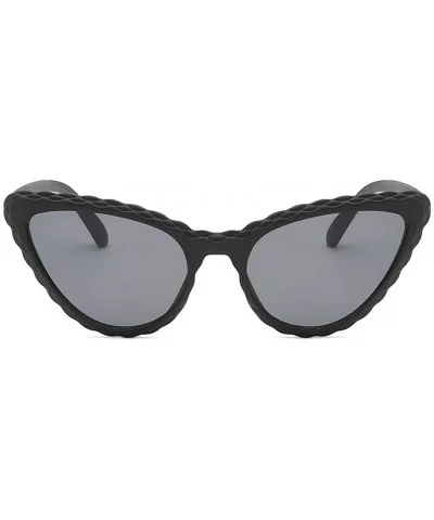 Women's Fashion Cat Eye Shade Sunglasses Integrated Stripe Vintage Glasses - A - C418RYZMQ2S $10.38 Cat Eye