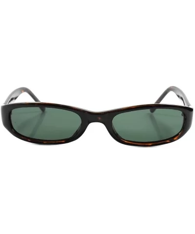 Vintage 80s Hip Mens Womens Tortoise Rectangular Sunglasses - CT18023XGQL $16.86 Rectangular