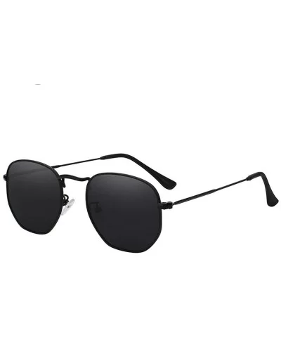 Polarized Sunglasses Men Vintage Sunglass Fashion Mens Summer Sun Glasses Top Quality UV400 - Black W Black - C7197Y84ANY $32...