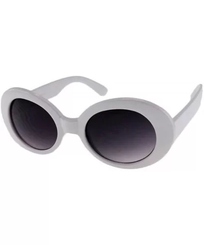 Kurt - Celebrity Inspired Oval Sunglasses - White - CK18RT6RCLW $16.31 Oval