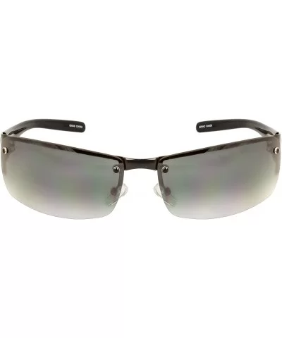 TU9304S Rimless Fashion Sunglasses - Purple Black - CL11CB13XGB $13.18 Rimless