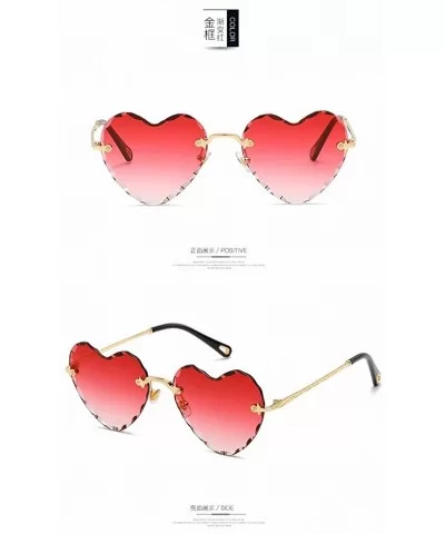 Cut-Off Sunglasses Frameless Ocean Piece New Modern Love Sunglasses New Sunglasses - CD18SO4DMGZ $42.42 Sport