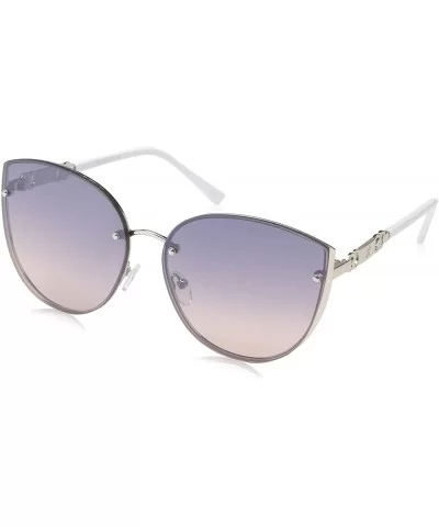 womens R3285 Cat-Eye Sunglasses - Silver White - CD18O39MS0Z $47.72 Cat Eye