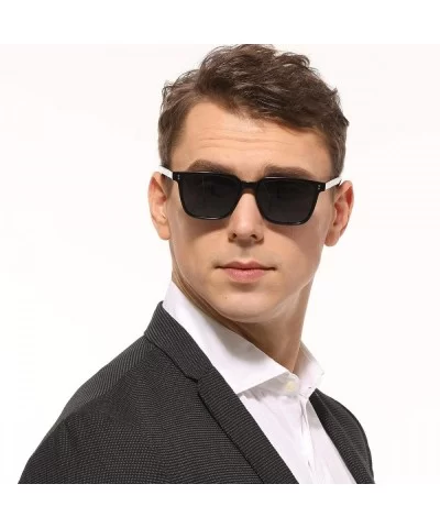 NDG OV5031 Unisex Classic Square Polarized Sunglasses Retro Sun Glasses for Men and Women Color Frame - CS18YCXIMZT $54.28 Sq...