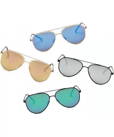 Women's 'Lulu' 57mm Aviator Designer Sunglasses - C018C9SSL2A $39.37 Oversized