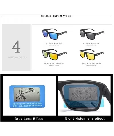 Men Polarized Sunglasses Classic Square Sun Glasses Women Mirror Lens Eyewear Drivers Goggles UV400 - C8199L9IGM8 $14.74 Goggle