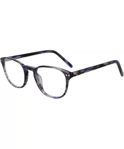 Photochromic Sunglasses Customized Transition Eyeglasse PG81 - Blue Stripe - CW180L9KTOH $74.11 Oval