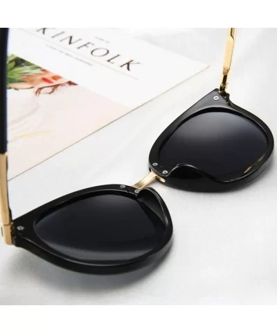 2019 New Sunglasses Women Driving Mirrors Vintage Reflective Flat Lens Sun Glasses Female Oculos UV400 - C4 - C0199CMSDEO $25...