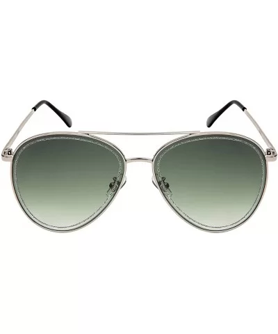 Flat Top XL Aviator Sunglasses for Men Women Pilot Sunglass Top Gun 5152 - CU18M63EHYU $12.30 Oversized