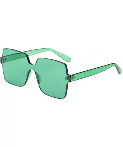 Fashion Vintage Big Frame Sunglasses Eyewear Unisex Rimless Sunglasses Gift for Friend (B) - B - C018R3R4TMD $14.36 Rimless