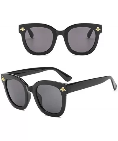 Sunglasses Plastic Polarized Goggles Glasses Eyewear - Black - CH18QNLNMUU $12.01 Oval