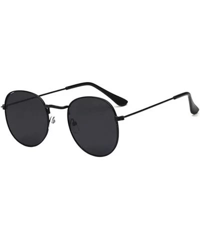 Fashion UV Protection Glasses Travel Goggles Metal Frame Outdoor Sunglasses Sunglasses - Black Gray - CI18RCNA3YS $9.88 Goggle