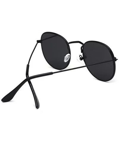 Fashion UV Protection Glasses Travel Goggles Metal Frame Outdoor Sunglasses Sunglasses - Black Gray - CI18RCNA3YS $9.88 Goggle