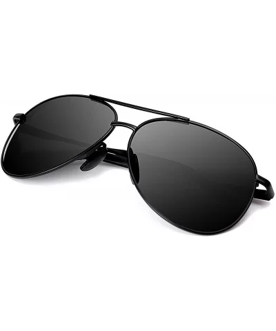 Polarized Aviator Sunglasses for Men - Metal Frame driving UV 400 Protection Mens Women Mirror Sunglasses 8002 - CF18KEU0YKA ...