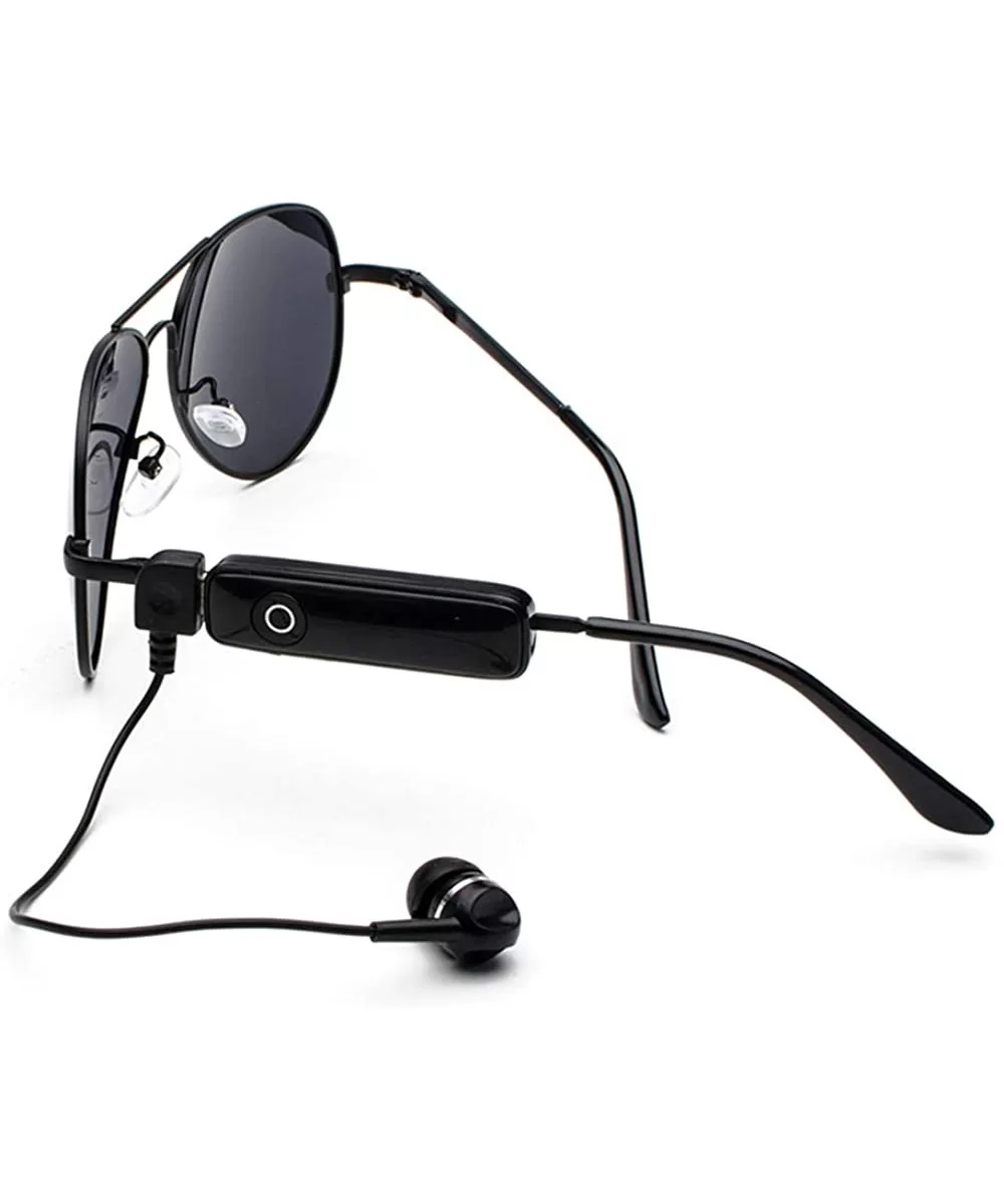 Bluetooth Wireless Sunglasses Headphone Polarized - 0217 black Frame + Bluetooth C1 - CD18QYRNYZD $29.42 Aviator