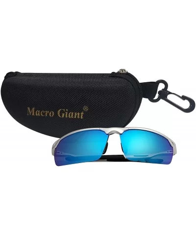 Macro Giant Sport Sunglasses - Polarized - 100% UV protection - UV 400 with case - Al-Mg - CG18KYT6S0W $14.99 Sport