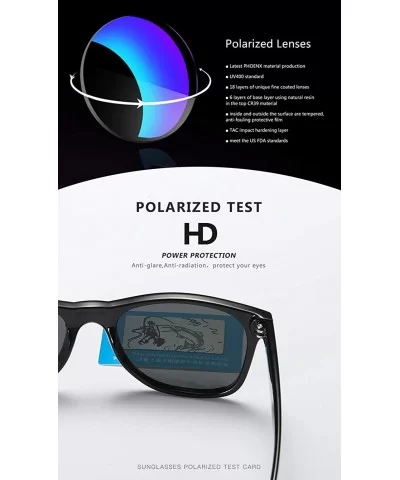 Polarized Sunglasses for Men and Women Matte Finish Sun glasses Color Mirror Lens 100% UV Blocking - Blue - CJ1943ANTAW $10.7...
