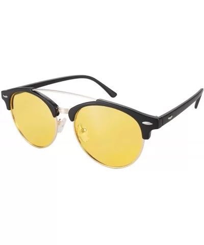 Night Vision Driving Glasses Polarized Anti-glare Clear Sun Glasses Men & Women Retro Classic - Black-3 - CZ18CU050AH $28.73 ...