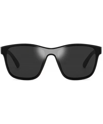 Fashion Siamese Lens Sunglasses Women Succinct Style UV400 - Sand Black/Black - CK18TH2RXQ7 $15.79 Square