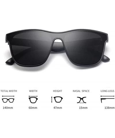Fashion Siamese Lens Sunglasses Women Succinct Style UV400 - Sand Black/Black - CK18TH2RXQ7 $15.79 Square