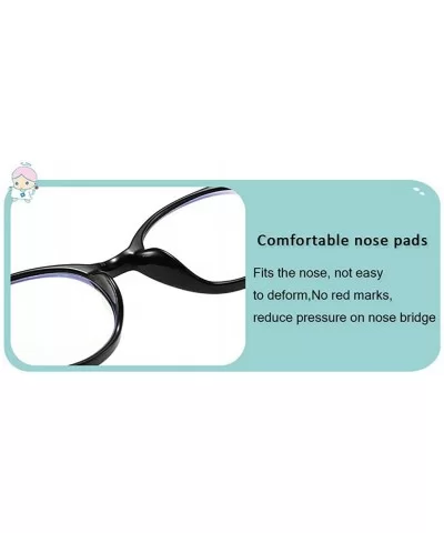 Anti Blue Light for Kids - Clear Lens Glasses Round Frame Eye Protection - Transparent - CU198R34973 $18.17 Round
