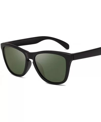 Men Women Classic Polarized Sunglasses Square Sun Glasses Vintage Driving Goggles UV400 - Tea Tea - C3199ONGH4G $15.24 Goggle