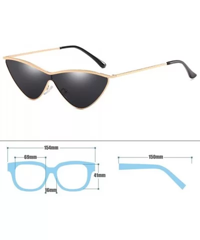 MOD-Style Individuality Triangle Sunglasses Full Metal Frame Anti-glare - S01 - CQ189OKZDHN $33.42 Square