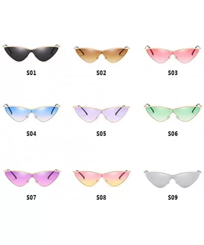 MOD-Style Individuality Triangle Sunglasses Full Metal Frame Anti-glare - S01 - CQ189OKZDHN $33.42 Square