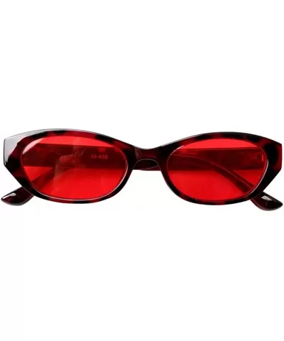 Womens Anti-Blue Light Small Cat Eye Cute Reading Glasses - Tortoise Frame/Red Lenses - CK18XOMGQZG $12.42 Cat Eye