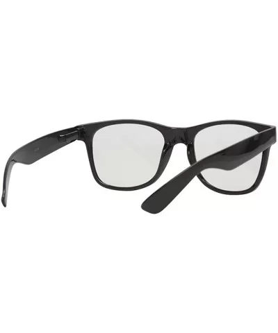 Horn-Rimmed Clear Sunglasses - Black - CW12NROFN7K $11.00 Square