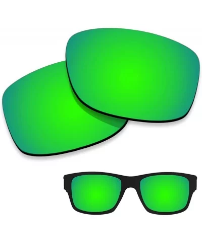 Polarized Lenses Replacement Jupiter Squared 100% UV Protection-Variety Colors - Green Mirrored - CS18KOYQO2K $21.21 Wayfarer