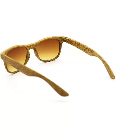 Faux Wood"Wanderer" Land & Seafaring Shades with Soul - Cinnamon Caramello - CS18LIXL6KZ $19.06 Wayfarer