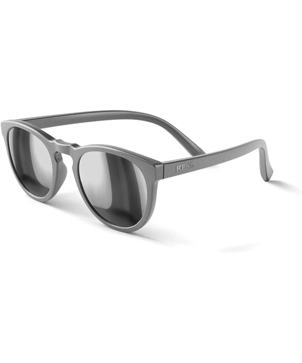 Polarized Unbreakable ROUND Sunglasses- Silver Frame- Silver Mirror Lens - CE12ODZLVP1 $22.84 Round