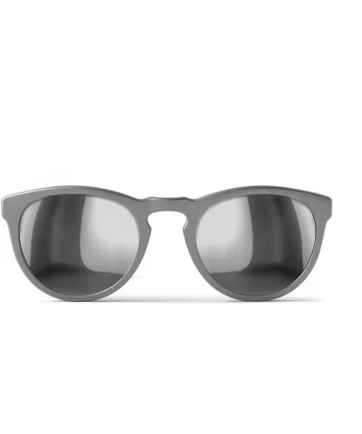 Polarized Unbreakable ROUND Sunglasses- Silver Frame- Silver Mirror Lens - CE12ODZLVP1 $22.84 Round