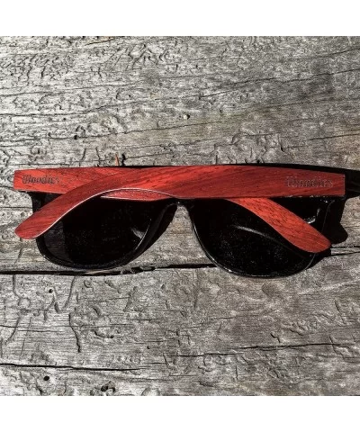 Rose Wood Sunglasses with Polarized Lenses - C512LWTG3YL $46.19 Wayfarer