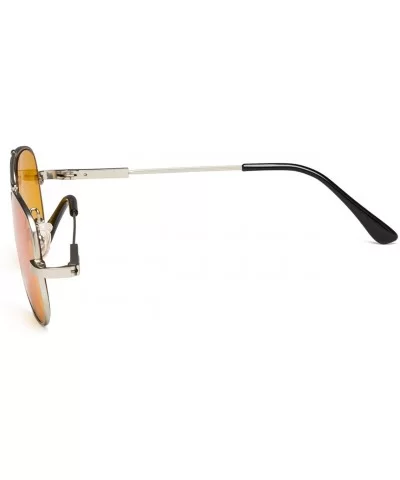 Anti Blue Light Glasses for Kids Computer Eyeglasses Pilot Style Memory Frame - Silver-s - C318I0N8SI6 $53.72 Aviator