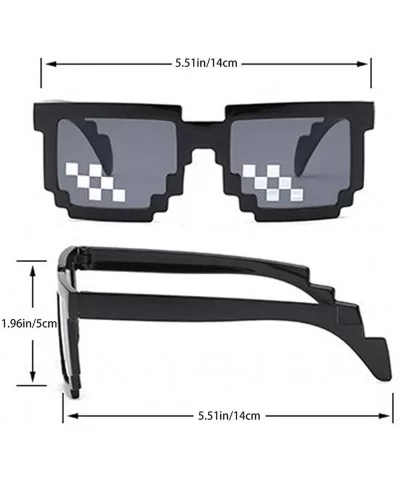 Glasses Pixel Sunglasses Photo Unisex - C118A8WI5WK $9.83 Square