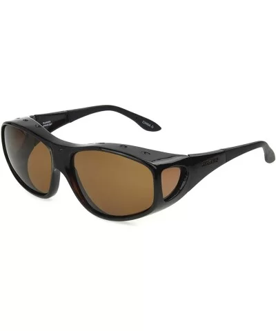 Women's Haven-rainier Rectangular Fits Over Sunglasses - Tortoise Frame/Amber Lens - CB11418SUSN $37.11 Oversized