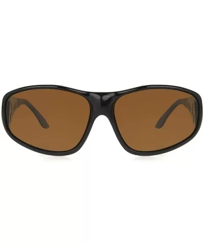 Women's Haven-rainier Rectangular Fits Over Sunglasses - Tortoise Frame/Amber Lens - CB11418SUSN $37.11 Oversized