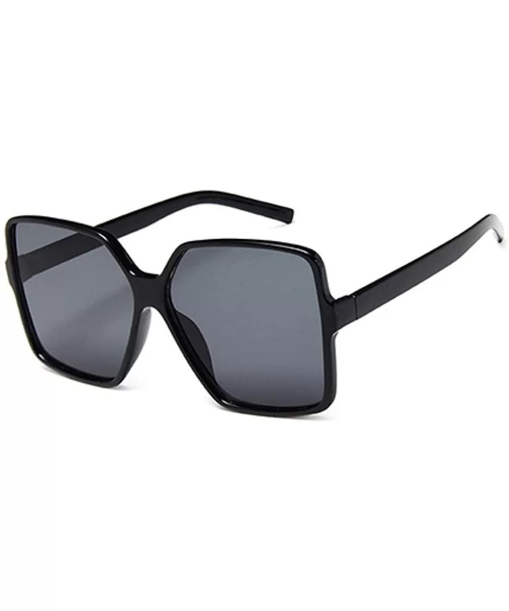 Sexy Leopard Oversized Square Sunglasses Men Lens Big Frame Sun Glasses Women UV400 Silver Gradient Eyewear - CR18U7DGU42 $15...