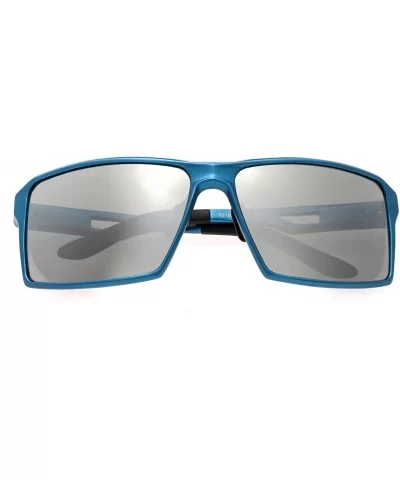 Centaurus Aluminium Sunglasses - Blue/Silver - CC12DI2QS77 $75.71 Sport