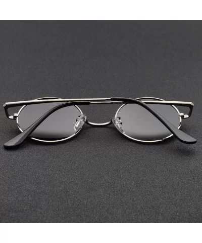 2018 Classic Round Sunglasses Men Women Polarized Metal Small Frame Retro Sun Glasses UV400 Black Lens Shade - C2 - CA197Y6A6...