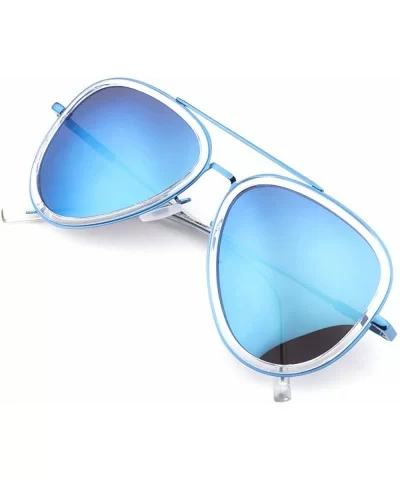 Mutil-typle Fashion Sunglasses for Women Men Made with Premium Quality- Polarized Mirror Lens - CO19424T0AQ $13.94 Aviator