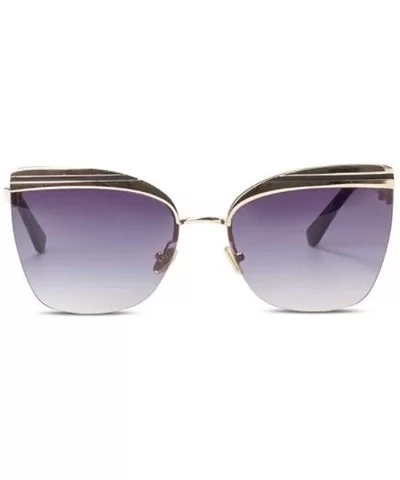 New sunglasses - women's retro vintage half metal frame cat eye sunglasses - C - C618SL5EK9R $58.37 Cat Eye