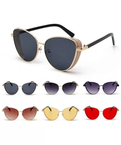 Polarized Protection Sunglasses Cat Eye Sunglass - Black - CD1902Y6WDK $16.26 Oversized