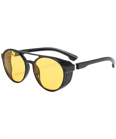 Unisex Polarized Sunglasses Stylish Sun Glasses for Men and Women - Color Mirror Lens - Yellow - CF18UGCY9GN $12.21 Rectangular