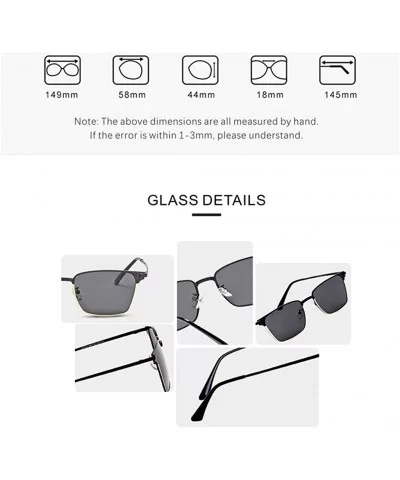 Sunglasses Unisex Polarized 100% UV Protection Fishing Driving Glasses Retro Square Classic - C4 - CZ18UA8HYWH $44.50 Square