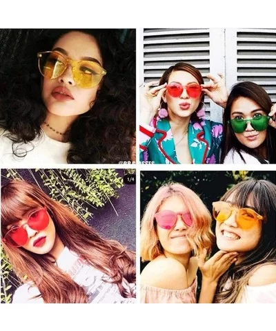 Unisex Fashion Candy Colors Round Frame UV Protection Outdoor Sunglasses Sunglasses - Orange Yellow - CS190LKQ22O $23.86 Round